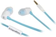 kruger matz kmd10b stereo earphones with microphone blue photo