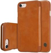 nillkin qin leather flip case for apple iphone 7 brown photo