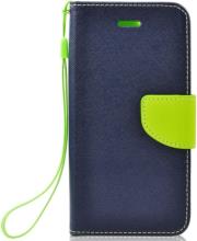 fancy book case for samsung galaxy j5 2017 navy lime photo