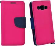 fancy book case for samsung galaxy j3 2017 pink navy photo