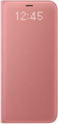 samsung flip case leather led ef ng955pp for galaxy s8 plus pink photo
