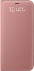 samsung flip case leather led ef ng950pp for galaxy s8 pink photo