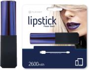 platinet 43637 lipstick power bank 2600mah micro usb cable navy blue photo