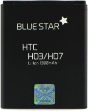 blue star battery for htc hd3 hd7 wildfire s 1300mah photo