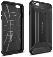 spigen rugged armor back cover case for apple iphone 6s plus black photo
