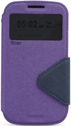 roar fancy diary case for sony xperia m4 aqua purple navy blue photo