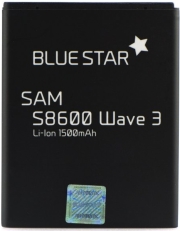 blue star premium battery for samsung wave 3 s8600 galaxy w i8150 xcover s5690 1500mah photo
