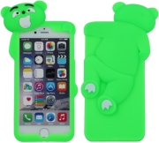 greengo silicon 3d back cover case mr bear for samsung galaxy s5 g900 green 5900495450661 photo