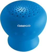 omega speaker og46bl splashproof bluetooth v30 blue photo