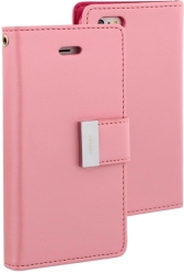 mercury goospery rich diary flip case apple iphone 6 6s plus pink hot pink photo