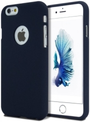 mercury goospery soft feeling logo back cover case iphone 7 8 midnight blue photo