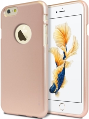 mercury goospery i jelly logo back cover case iphone 6 6s plus rose gold photo