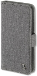 4smarts universal flip case ultimag laneway wallet up to 52 fabric look grey photo