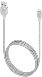 beeyo usb to lightning cable zinc new for apple iphone 5 6 7 8 silver photo