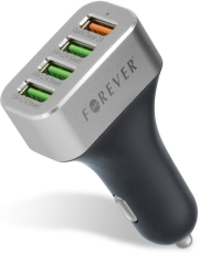 forever 4x usb fast car charger 30w photo