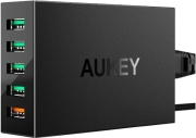 aukey pa t15 5 port charging station with quick charge 30 54w 102a photo