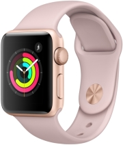 apple watch 3 gps 38mm gold with pink sand sport band photo