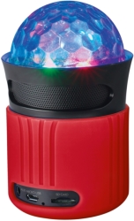 trust 21346 dixxo go wireless bluetooth speaker with party lights red photo