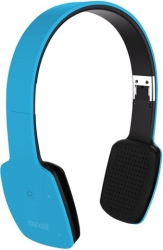 maxell mxh bt1000 ultra slim bluetooth headphones blue photo