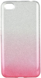 forcell shining back cover case for xiaomi redmi note 5a clear pink photo