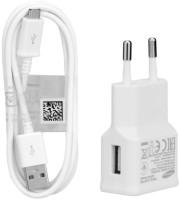 samsung eta0u83ewe wall charger 1000mah ecb du4awe micro usb cable white bulk photo