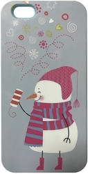 back cover silicon case happy snowman for apple iphone 6 plus photo
