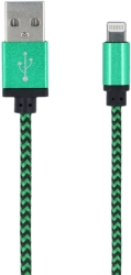 forever braided lightning cable green photo
