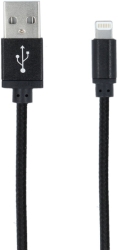 forever braided lightning cable black photo