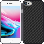 nillkin synthetic fiber back cover case for apple iphone 8 black photo