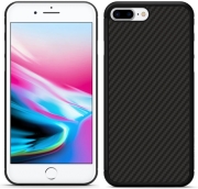 nillkin synthetic fiber back cover case for apple iphone 8 plus black photo