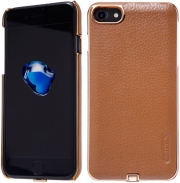 nillkin n jarl wireless charger back cover case for apple iphone 7 brown photo