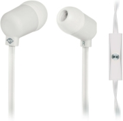 meliconi 497453 mysound speak fluo in ear headphones with microphone white photo