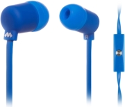 meliconi 497445 mysound speak fluo in ear headphones with microphone blue photo