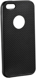 forcell fiber back cover case for apple iphone 5 5s 5se black photo