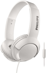 philips shl3075wt 00 bass headphones with mic white photo