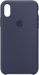 apple mqt32 iphone x silicone case midnight blue photo