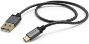 hama 135790 elite usb c cable metal gold plated 075m anthracite photo
