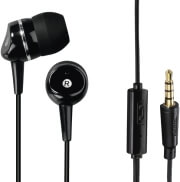 hama 135621 basic4phone in ear stereo headphones with mic black photo