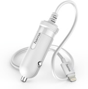 hama 173658 easy car charger lightning 1a white photo