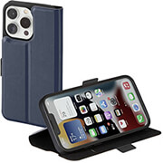 hama 215521 booklet for apple iphone 14 pro blue photo