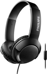 philips shl3075bk 00 bass headphones with mic black photo