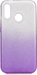 forcell shining back case for huawei p20 lite transparent violet photo