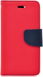 fancy book flip case for motorola moto g5s plus red navy blue photo