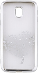 beeyo hearts tree back cover case for samsung s9 plus g965 silver photo