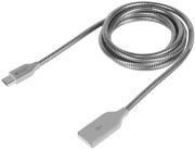 extreme media nka 1205 micro usb charge synce usb cable metal 1m photo