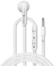 4smarts in ear mono headset talkclip 35mm audio cable 12m white photo