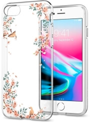 spigen liquid blossom nature back cover case for apple iphone 7 8 transparent photo