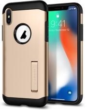 spigen slim armor back cover case stand for apple iphone x blush gold photo