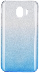 forcell shining back cover case for samsung galaxy j4 2018 transparent blue photo