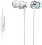 sony mdr ex450apw in ear headphones with mic white photo